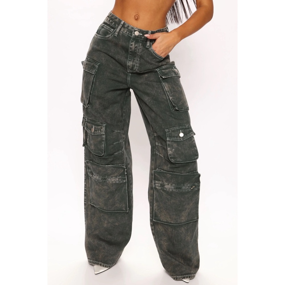Baggy Cargo Jeans 🫒